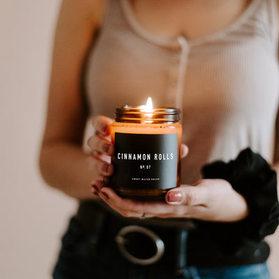 Cinnamon Rolls Soy Candle - Amber Jar - 9 oz
