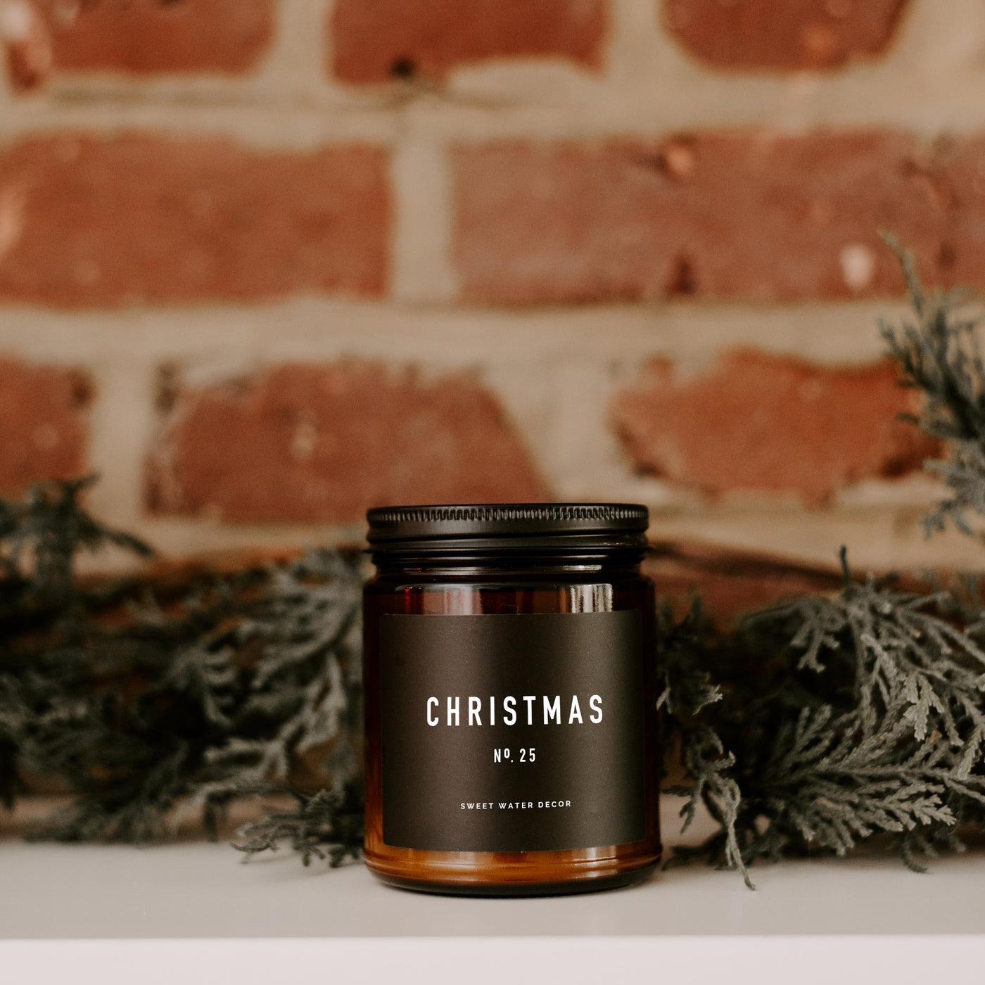 Christmas Soy Candle - Amber Jar - 9 oz