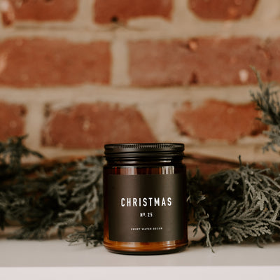 Christmas Soy Candle - Amber Jar - 9 oz