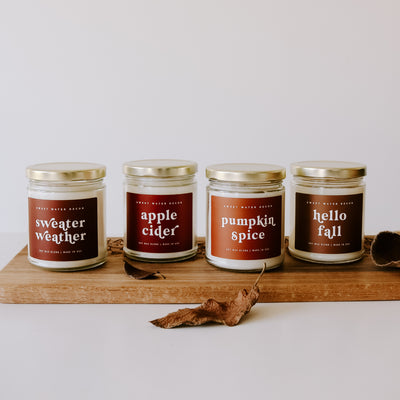 Hello Fall Soy Candle - Clear Jar - 9 oz